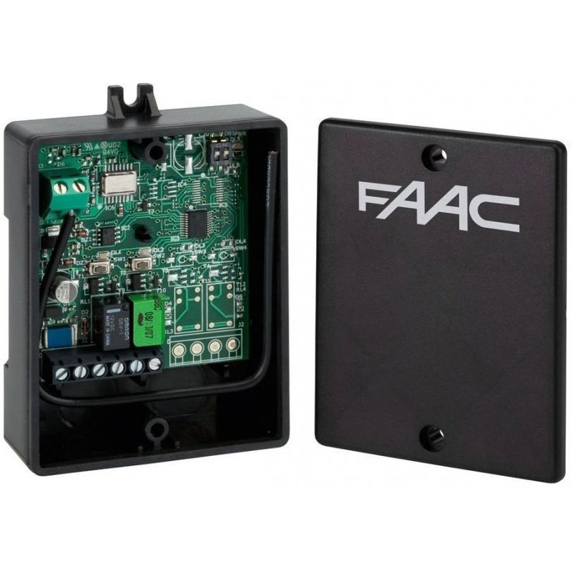 Радиоприемник FAAC 2-канальный внешний универсальный XR 433 МГц память на 250 пультов с кодировкой SLH или RC, 787752